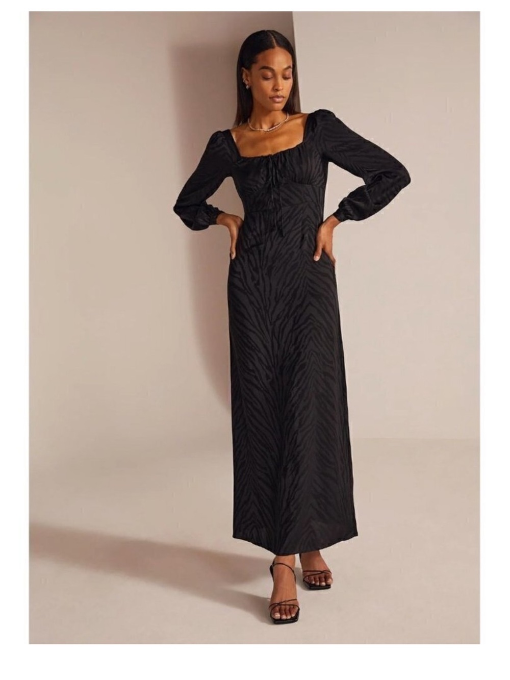 Favorite Daughter zebra jacquard the one that got away maxi dress